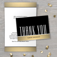 Elegant Minimal Typography Black White & Gold