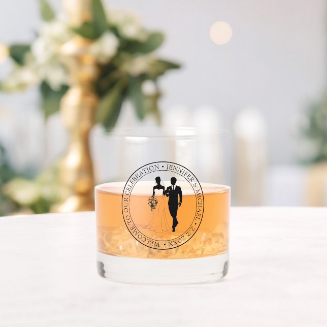 elegant minimal typography wedding couple  whiskey glass (Insitu (Wedding))