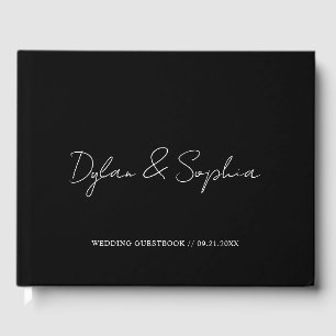 Elegant Minimal Wedding Engagement Party Signning Guest Book