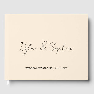 Elegant Minimal Wedding Engagement Party Signning Guest Book
