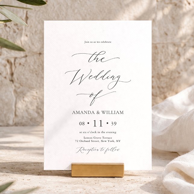 Elegant Minimal Wedding Invitation (Creator Uploaded)