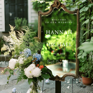 Elegant, Minimal Wedding Window Cling