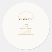 Elegant Minimalist Arch Business Sticker