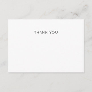 Elegant Minimalist Baby Shower Thank You Card