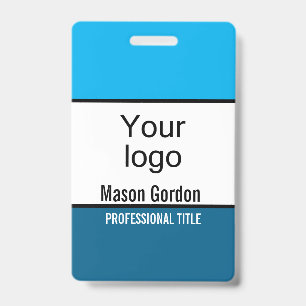 Elegant, minimalist badge ID badge