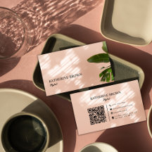 Elegant Minimalist Beauty Salon Stylist QR Code