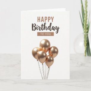 Elegant Minimalist Birthday Card