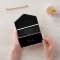Elegant minimalist black and white dark wedding