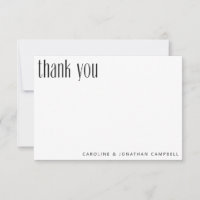 Elegant Minimalist Black White Custom Wedding