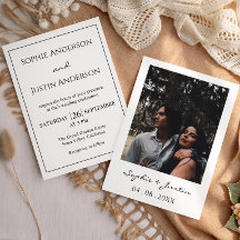 Elegant Minimalist Black & White Modern Wedding