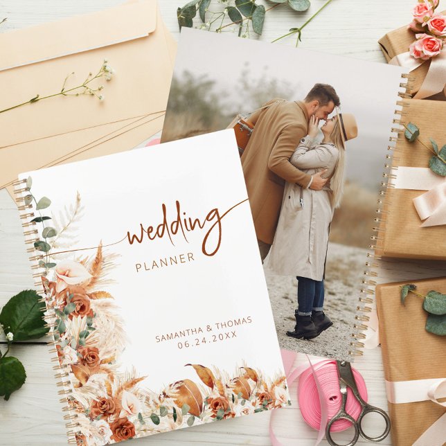 Elegant Minimalist Boho Calligraphy Script Wedding Planner (Creator Uploaded)