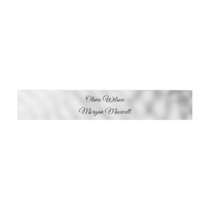 Elegant Minimalist Botanical Wedding Invitation Belly Band