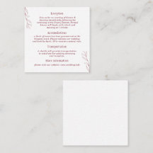 Elegant Minimalist Botanicals Burgundy