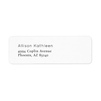 Elegant Minimalist Bridal Shower Address Label