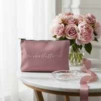 Elegant Minimalist Bridesmaid Name | Dusty Rose
