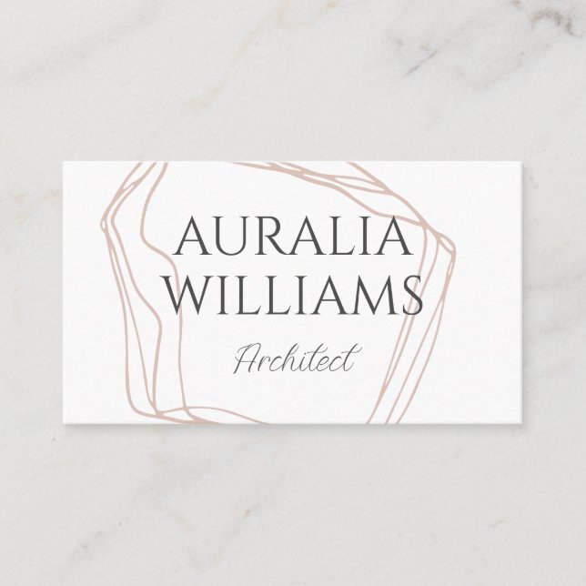 Elegant Minimalist  Business Card (Front)