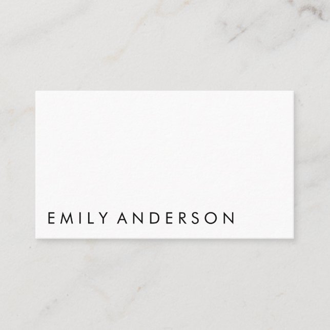 Elegant Minimalist Business Card (Front)
