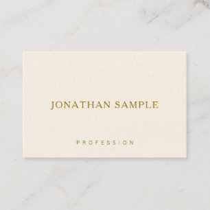Elegant Minimalist Business Cards Gold Text Luxury