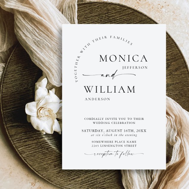 Elegant Minimalist Calligraphy Wedding Invitation (Creator Uploaded)