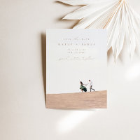 Elegant Minimalist Chic Script Photo Save The Date