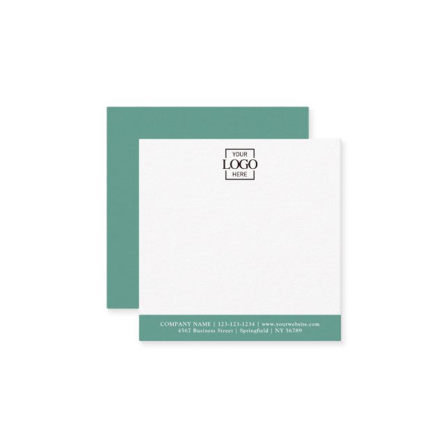 Elegant Minimalist Company Business Logo Branded Card (Front/Back In Situ)