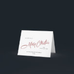 Elegant Minimalist Corporate Christmas Greeting Holiday Card<br><div class="desc">You can change the colour of all text, the background colour and pine trees at the back. You can do it in the Zazzle editor, feel free to contact me if you need details on how to do it, or if you need any other help or new item. I respond...</div>