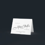 Elegant Minimalist Corporate Christmas Greeting Holiday Card<br><div class="desc">You can change the colour of all text, the background colour and pine trees at the back. You can do it in the Zazzle editor, feel free to contact me if you need details on how to do it, or if you need any other help or new item. I respond...</div>