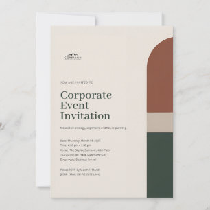 Elegant Minimalist corporate Event Invitation