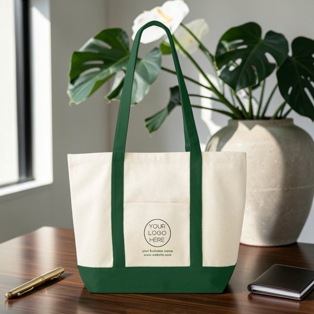 Elegant Minimalist Custom Business Logo Forest Bag (Creator Uploaded)