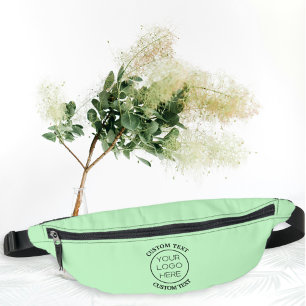 Elegant Minimalist Custom Business Logo   Mint Bum Bags