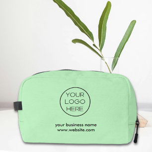 Elegant Minimalist Custom Business Logo   Mint Dopp Kit