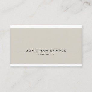 Elegant Minimalist Design Clear Modern Plain Chic Business Card