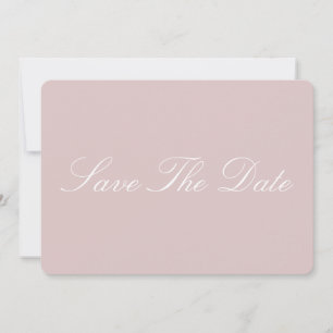 Elegant Minimalist Dusky Save the date
