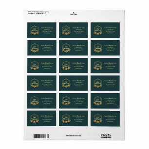 Elegant Minimalist Eid Mubarak Gift Label