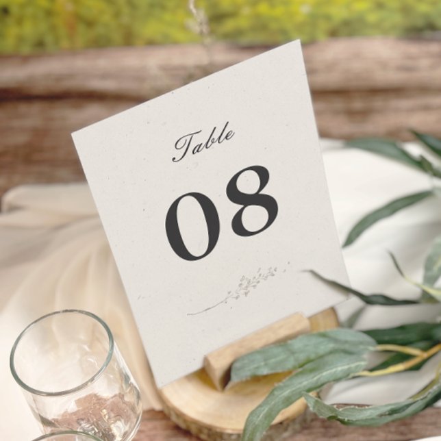 Elegant Minimalist Floral Wedding Table Numbers (Creator Uploaded)