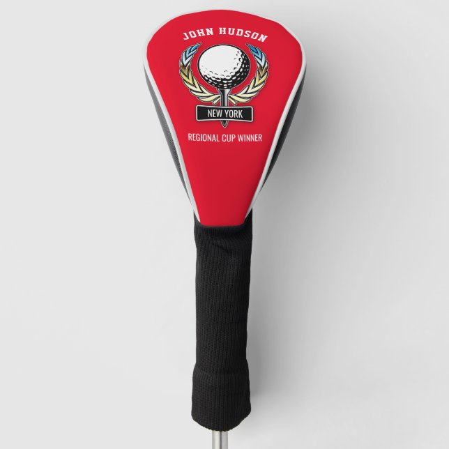 Elegant Minimalist Golf Design Head Cover (Front)