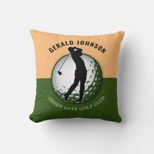 Elegant Minimalist Golfer Design Cushion
