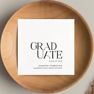 Elegant Minimalist Graduation 2024 Party Paper Napkin