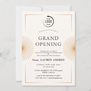 Elegant Minimalist Grand Opening Invitation