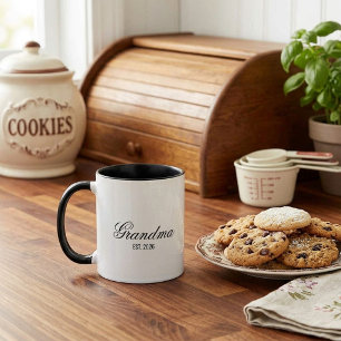 Elegant Minimalist Grandma Typography Mug