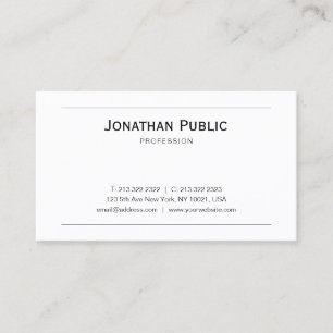 Elegant Minimalist Graphic Design Trendy Modern Business Card