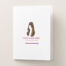 Elegant Minimalist Hair Stylist Business Card