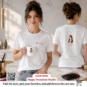 Elegant Minimalist Hair Stylist T-Shirt