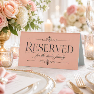 Elegant Minimalist Handwritten Reserved Wedding