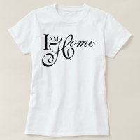 Elegant minimalist I Am Home soft life affirmation