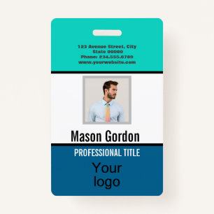 Elegant, minimalist ID badge