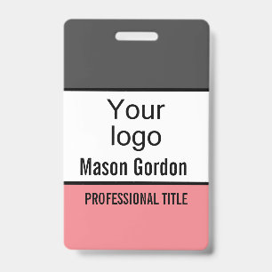 Elegant, minimalist ID badge