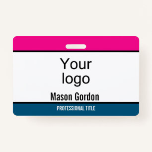 Elegant, minimalist ID badge
