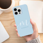 Elegant Minimalist Initial Monogram iPhone 15 Pro Max Case<br><div class="desc">Elegant Script Minimalist Modern Initial Monogram Phone Case. Create your own personalised iPhone Case with custom initial name.</div>