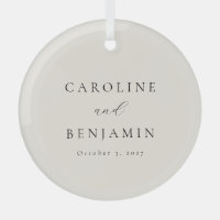 Elegant Minimalist Ivory Cream Calligraphy Wedding